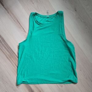 Beyond Yoga Featherweight Rebalance Tank, Green Grass Heather, Size Small